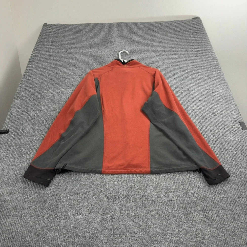 Mountain Hardwear Fleece Jacket Mens XL Red Grey Polyester Full‎ Zip Gorpcore